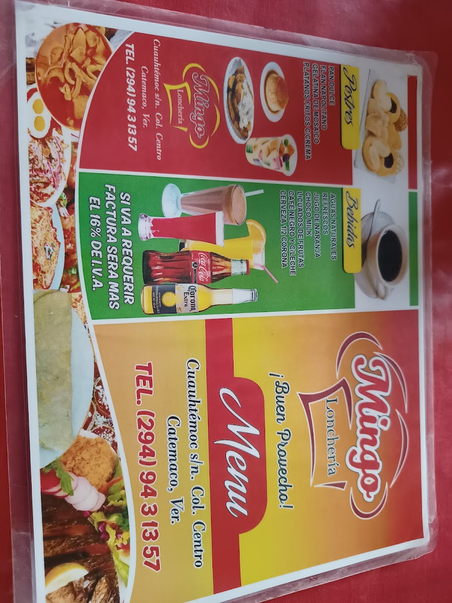 Mingo Loncheria Menu - Image 4